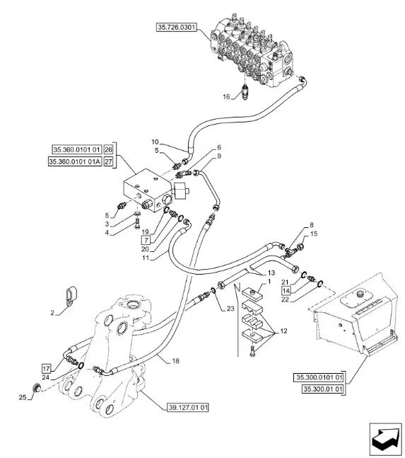 87389636 - Трубопровод, возвратный